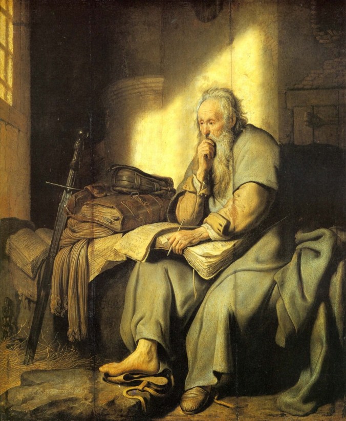 St. Paul in Prison by Rembrandt 